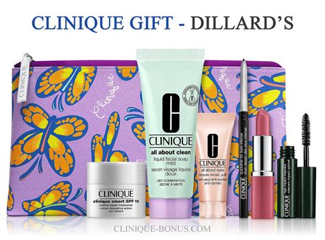 dillard's clinique free gift.